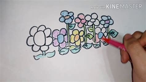 How to draw flowers / Paano mag drawing ng bulaklak .
